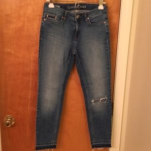 Calvin Klein ankle skinny jeans